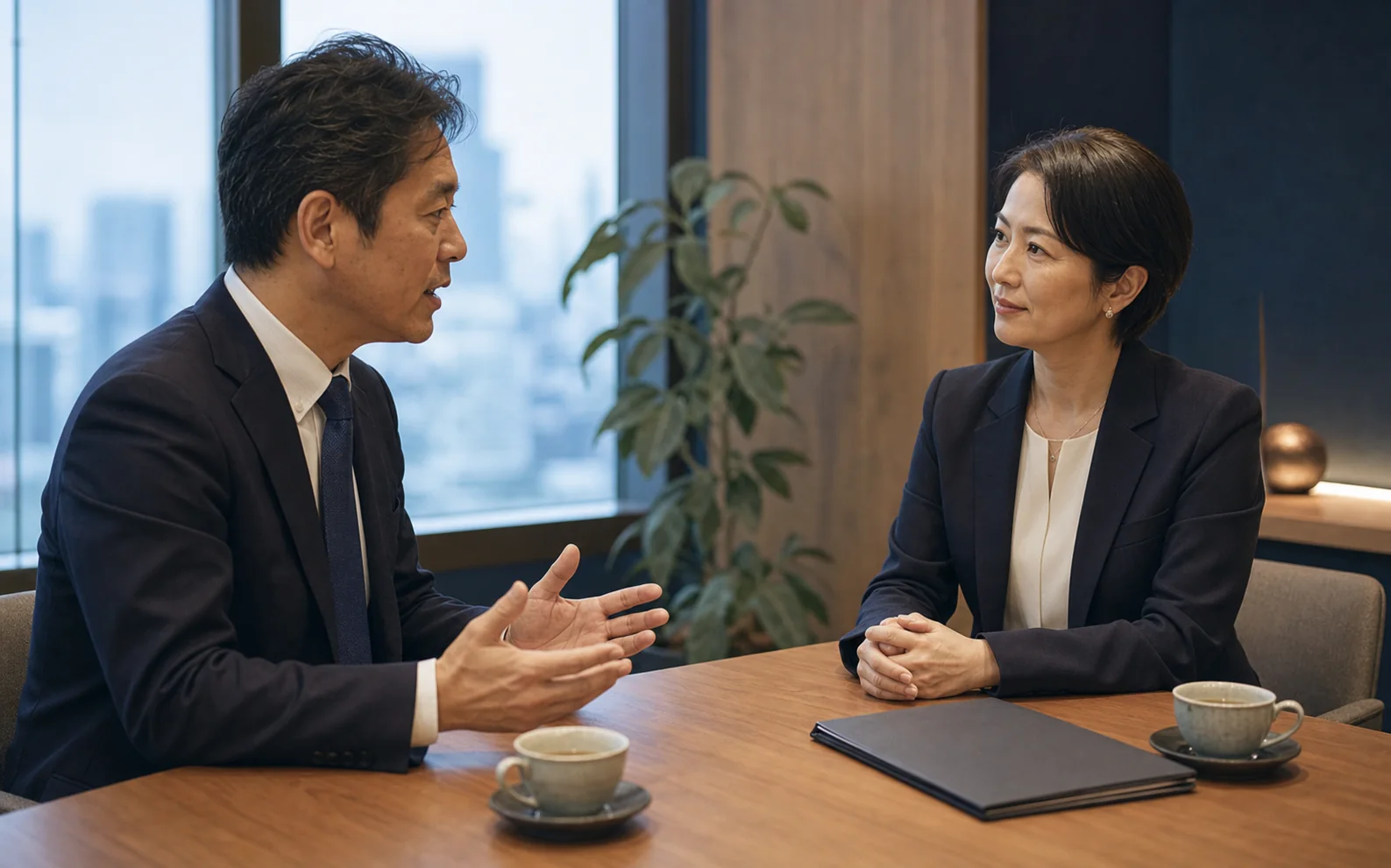 会社売却・事業承継について相談するイメージ